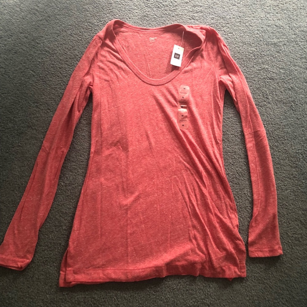 NWT Gap Pink Long Sleeve Top